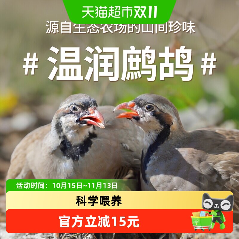温润食品鹧鸪520g冷冻锁鲜家常炖汤煲汤补身体烧烤