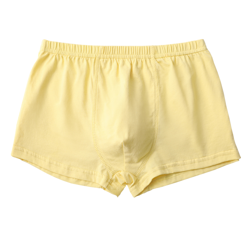 4条装 全棉男童平角内裤学生舒适四角裤衩中大童胖儿小孩柔软裤头