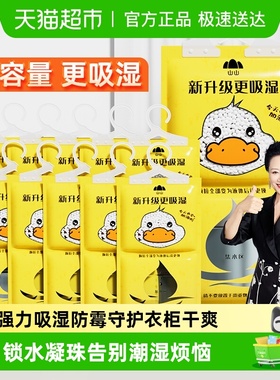山山挂式除湿袋衣柜防渗漏干燥剂230g*10袋衣服被褥专用防潮袋