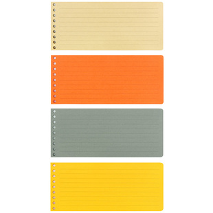 活页本替芯配件小本子笔记本便签彩色卡片mini便条纸方格日程计划清单多用途记录标记注解迷你索引分页纸道林