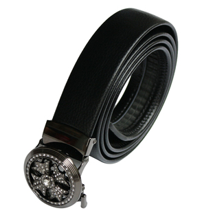 皮带男 全卡槽 自动扣工作腰带滑道加长大码裤袋黑色加大