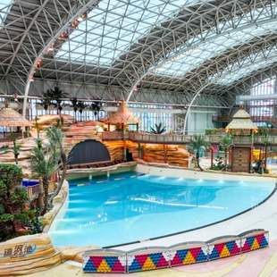 [武汉城建开元森泊度假乐园-水乐园幻想岛日常票联票（文旅券）]家庭票  限单次入园使用