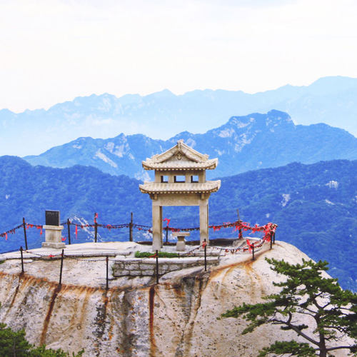 [华山风景名胜区- 大门票+西上北下索道+西峰进山车+北峰出山车]门票+西上北下索道+进出山车