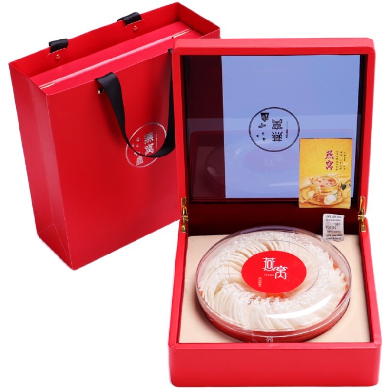 红色塑料透明空白pvc100g礼盒