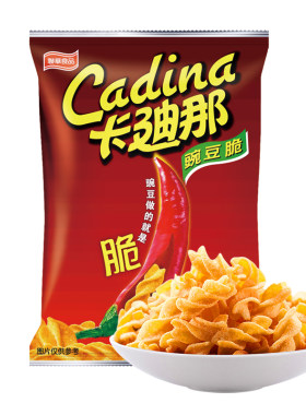 卡迪那辣味豌豆脆追剧零食