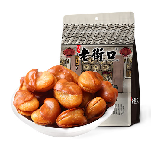老街口牛肉味兰花豆400g 炒货小吃