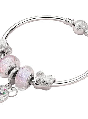 925银简约风网红闺蜜女友手镯