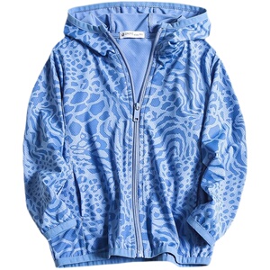 男童印花连帽开衫薄款儿童速干防晒衣运动服中大童皮肤衣夏季新款