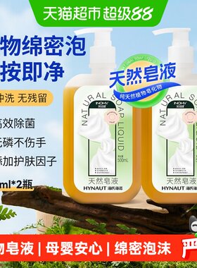 海氏海诺无磷洗手液500ml×2瓶