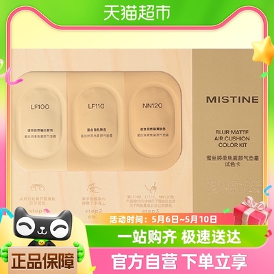 Mistine蜜丝婷金气垫试色卡非卖品