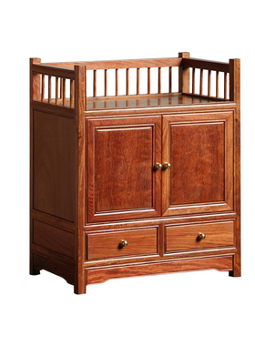 两抽茶水柜红木送礼收藏饰品盒