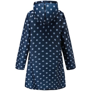 时尚雨衣轻薄透气涤纶雨伞布PU涂层外套户外雨披长款日式韩版防水