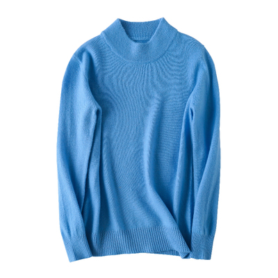 秋冬羊毛衫半高领加厚小孩羊绒衫