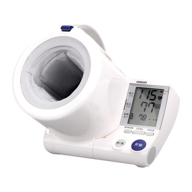 欧姆龙血压计家用HEM-1000可动臂筒式医用精准智能电子血压测量仪多图0