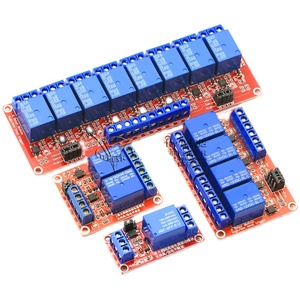 1 2 4 8路5V12V24V继电器模块带光耦隔离支持高低电平触发开发板