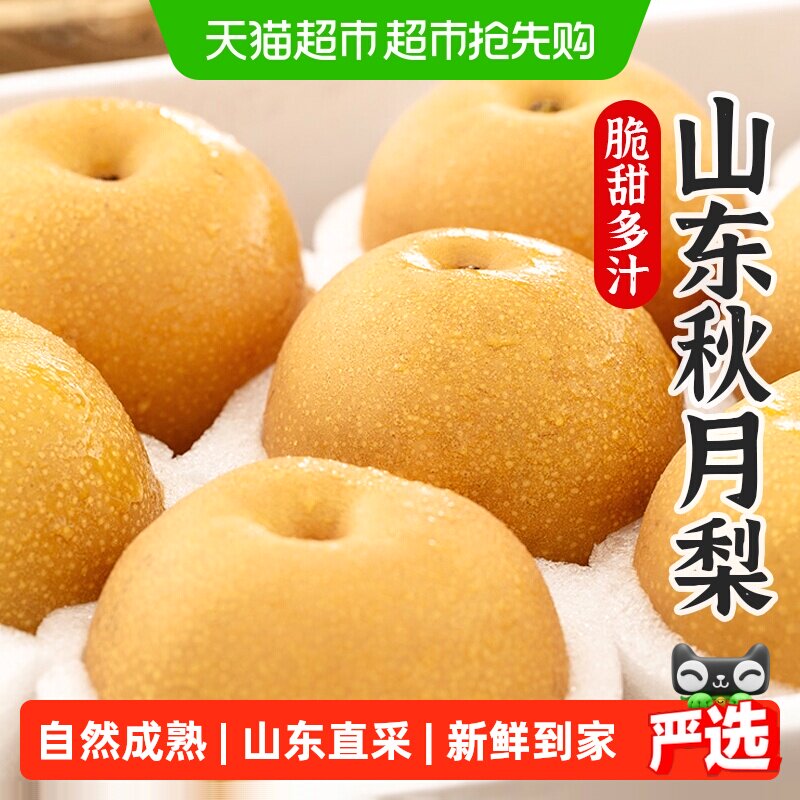 裕鲜生正宗山东烟台莱阳秋月梨新鲜水果当季冰糖雪梨子产地直采