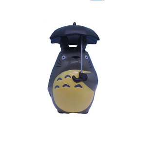 打伞龙猫蛋糕摆件装饰可爱卡通儿童动漫情景主题生日烘焙装扮