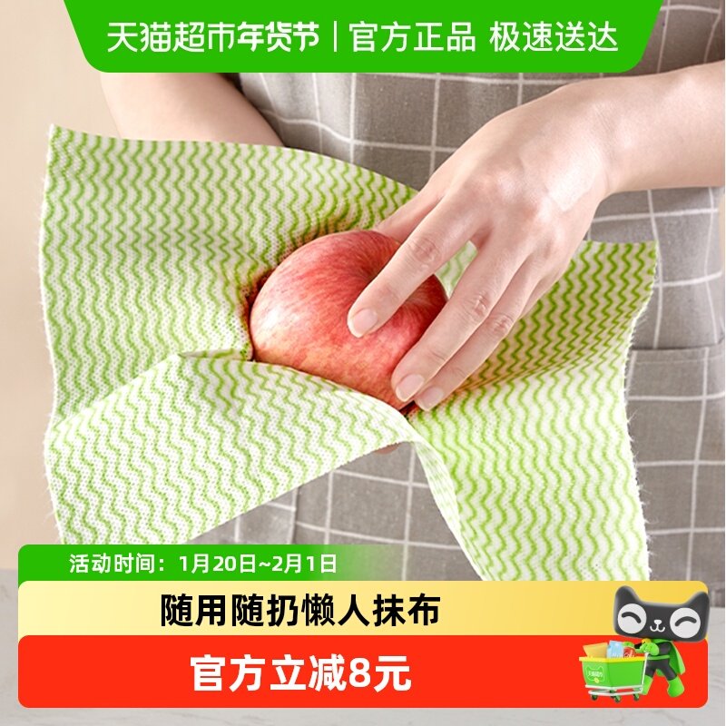 靓涤懒人抹布加厚厨房专用洗碗布不易沾油吸水家用刷碗神器,家庭/个人清洁工具,一次性抹布,淘宝优惠券,粉丝福利购,淘宝优惠卷