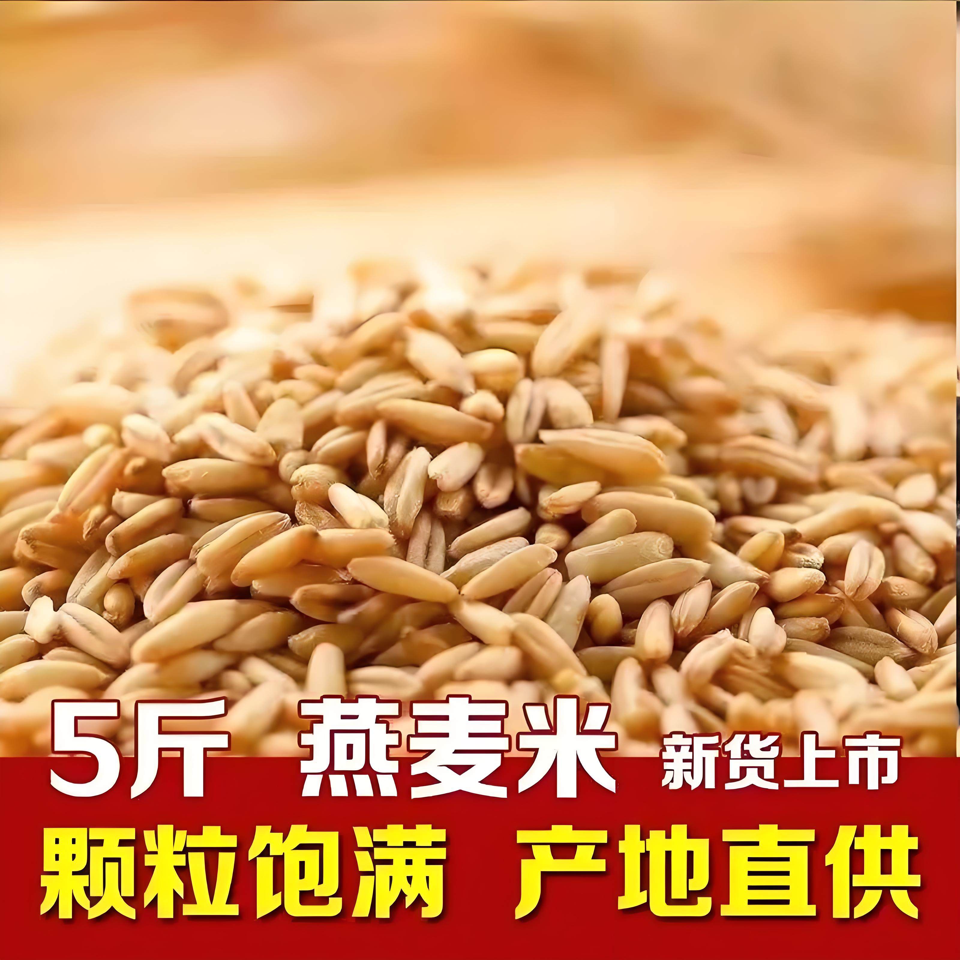 新货燕麦米农家自种燕麦仁荞麦米全胚芽燕麦五谷杂粮粗粮