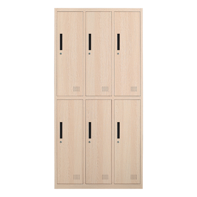 洛克菲勒钢制木纹更衣柜