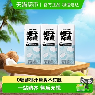 椰子知道0糖鲜椰汁椰汁椰奶电解质水便携尝鲜