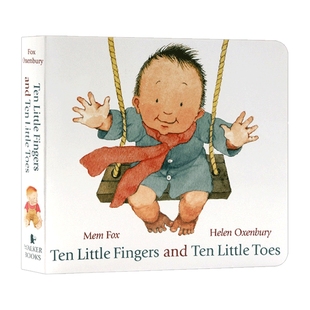 十个手指头和十个脚趾 英文原版绘本 Ten Little Fingers and Ten Little Toes 英文版儿童英语启蒙认知纸板书 亲子互动 进口书籍