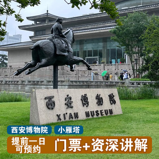 【提前1天可约】西安博物院小雁塔门票，拼团人工讲解半日游