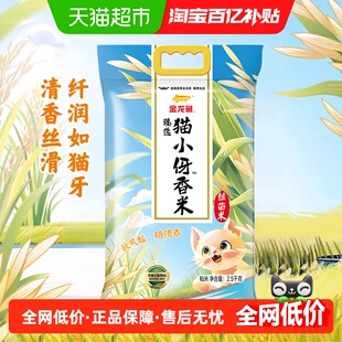 金龙鱼臻选猫牙香丝米2.5kg南方大米清香丝滑猫牙米