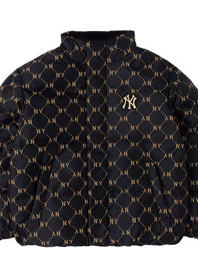 【自营】MLB羽绒服男女外套新款运动服老花保暖羽夹克潮3ADJM1046