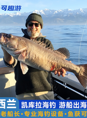 可趣游 新西兰旅游凯库拉海钓出海抓龙虾钓鱼 Ian船长TOMO船长