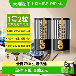 超霸黑超大号2粒燃气灶专用电池煤气灶老板好太太方太天然气煤气
