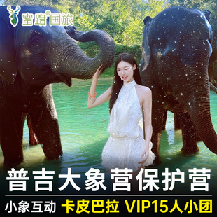 咨询儿童半折普吉岛奈迪可巧泰萌大象保护营半日游洗澡喂食亲子游