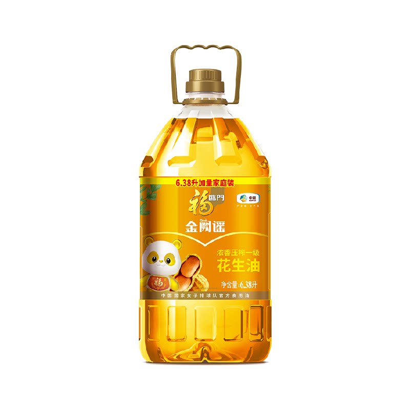 福临门浓香压榨花生油6.38L×1桶图片
