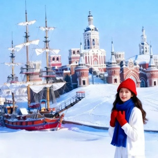 哈尔滨旅游伏尔加庄园一日游纯玩无购物往返车+门票