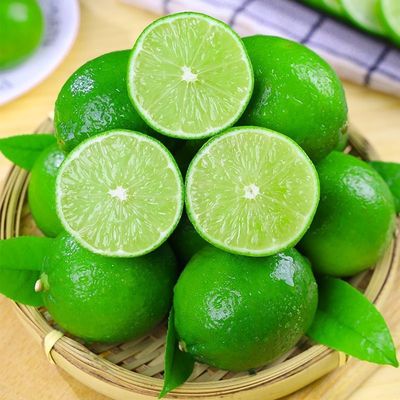薄皮无籽青柠檬5斤新鲜水果现摘一级小青柠金桔香水塔希提绿柠檬