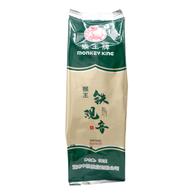 猴王牌 铁观音乌龙茶100g/袋二级国产茶叶下午茶聚会烘焙送礼甄选