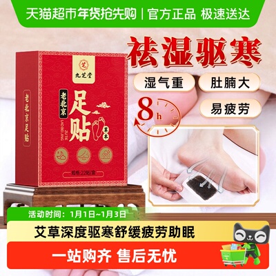 九芝堂老北京艾叶艾草足贴