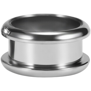 钛钢经典升级款耳扩饰品新滑轮扩耳器钢色弧面耳廓穿刺耳钉潮25mm