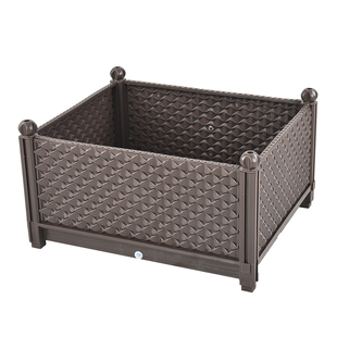 种植箱大号塑料花盆植物爬藤架室外庭院花槽阳台花箱菜盆爬藤架