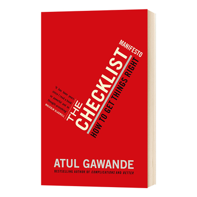 清单革命 The Checklist Manifesto 如何持续 正确 安全地把事情做好 阿图葛文德 英文原版社科读物 进口英语书籍