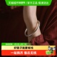 足银9999古法传承银手镯女时尚 简约年轻款 实心素圈银镯子生日礼物
