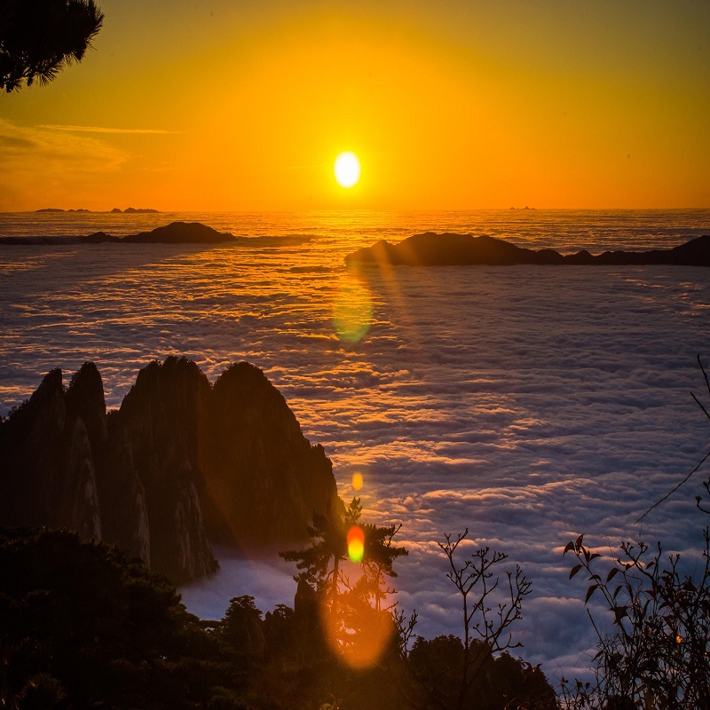 黄山旅游四天三晚黄山宏村旅游纯玩跟团游一晚山上日出高铁四日游