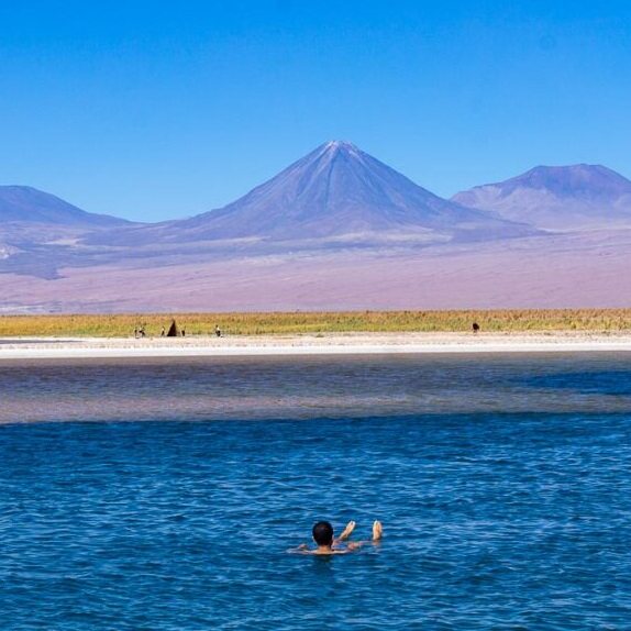 智利 阿塔卡马盐湖laguna cejar与laguna tebinquinche半日游
