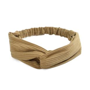 韩国交叉松紧发带针织秋冬发箍麂皮绒头带女士发饰韩版大喜庆头饰