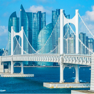 韩国首尔釜山6天5晚自由行城市海岛旅游 机票+酒店+签证+接送机