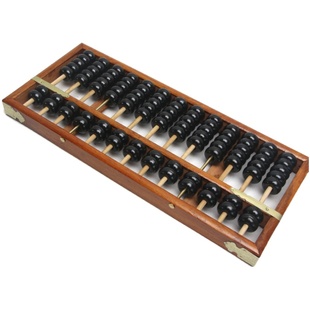 17档仿古老式实木算盘学生木制大号高档摆件教师成人招财算盘舞蹈