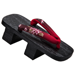 阴阳师玉藻前彼岸花灵魂莲华系列阿狸COS木屐二齿木屐实木拖鞋 夏