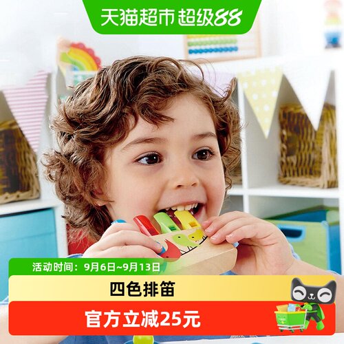 Hape彩虹排笛儿童笛子口哨