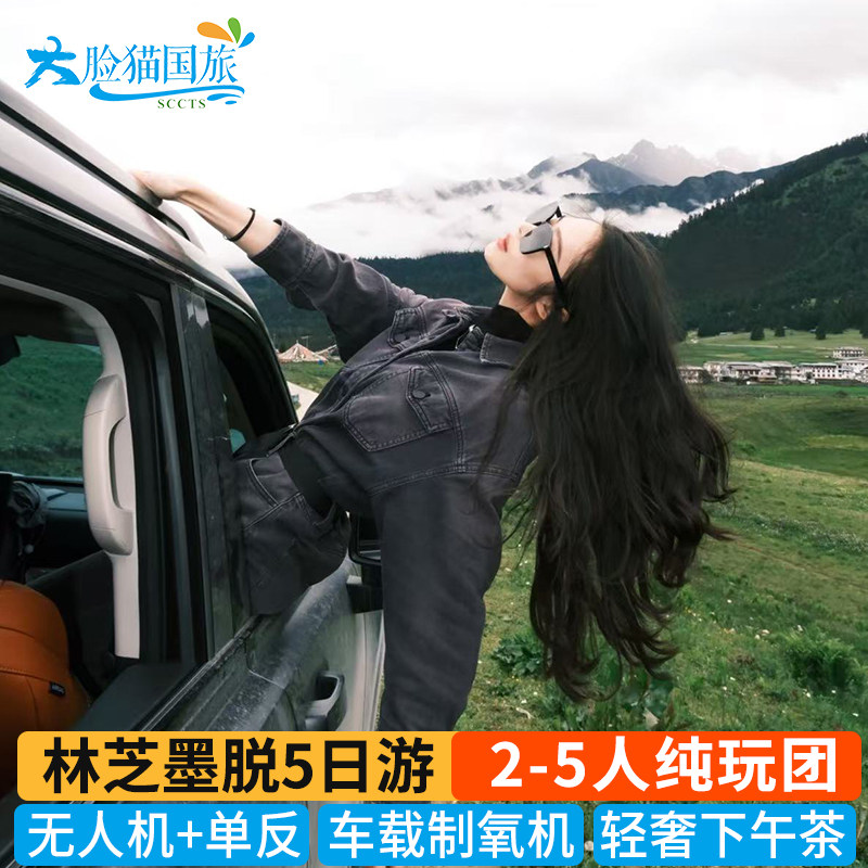 2-5人团 车载制氧机西藏拉萨旅游 林芝墨脱巴松措五日游5日跟团