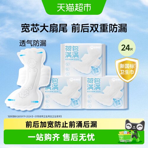 绵绵的羊荷包满满防漏日用卫生巾